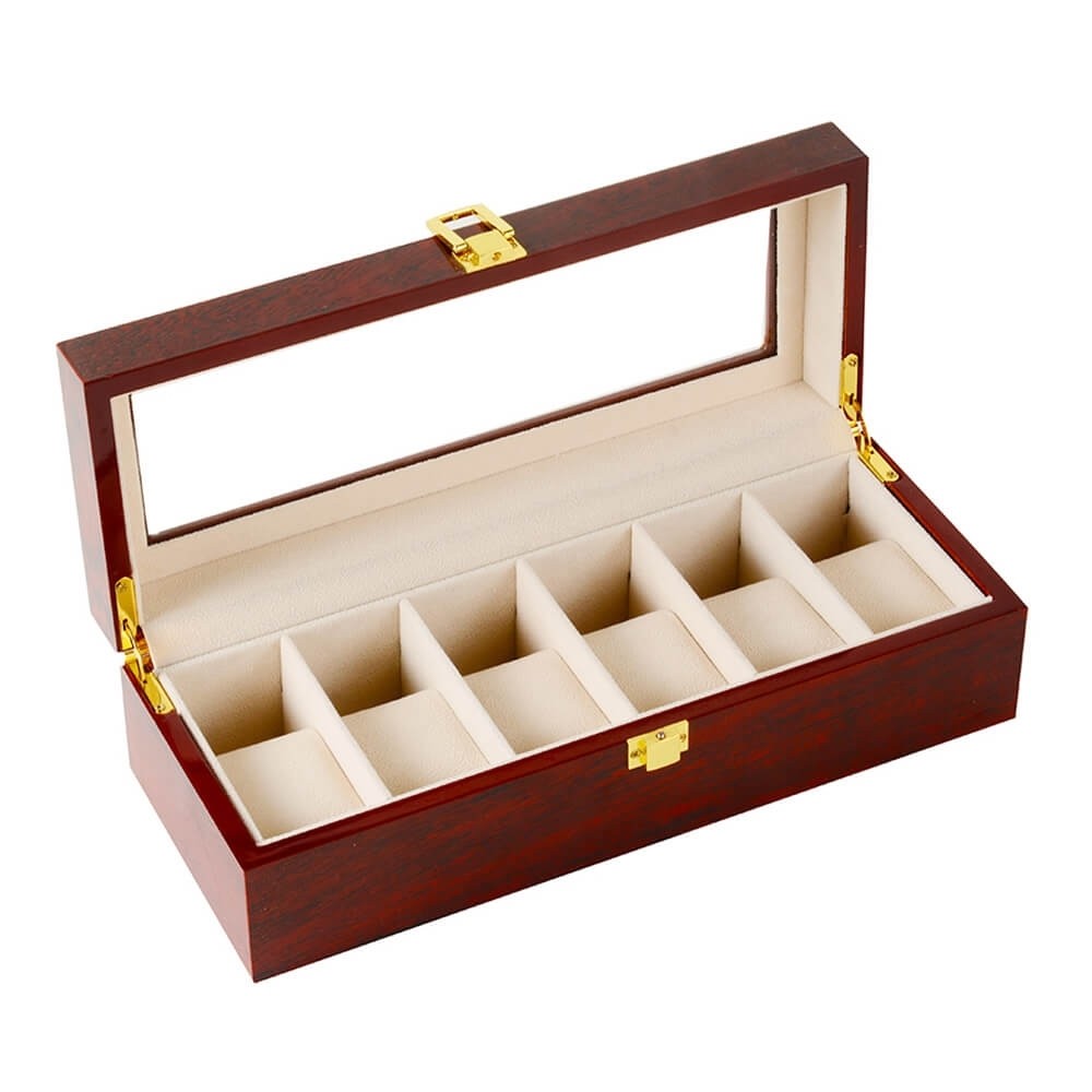 ikkle Watch Box Organizer for Men, 6 Slot Luxury Watch Display Case Wood  Jewelry Organizer with Draw…See more ikkle Watch Box Organizer for Men, 6