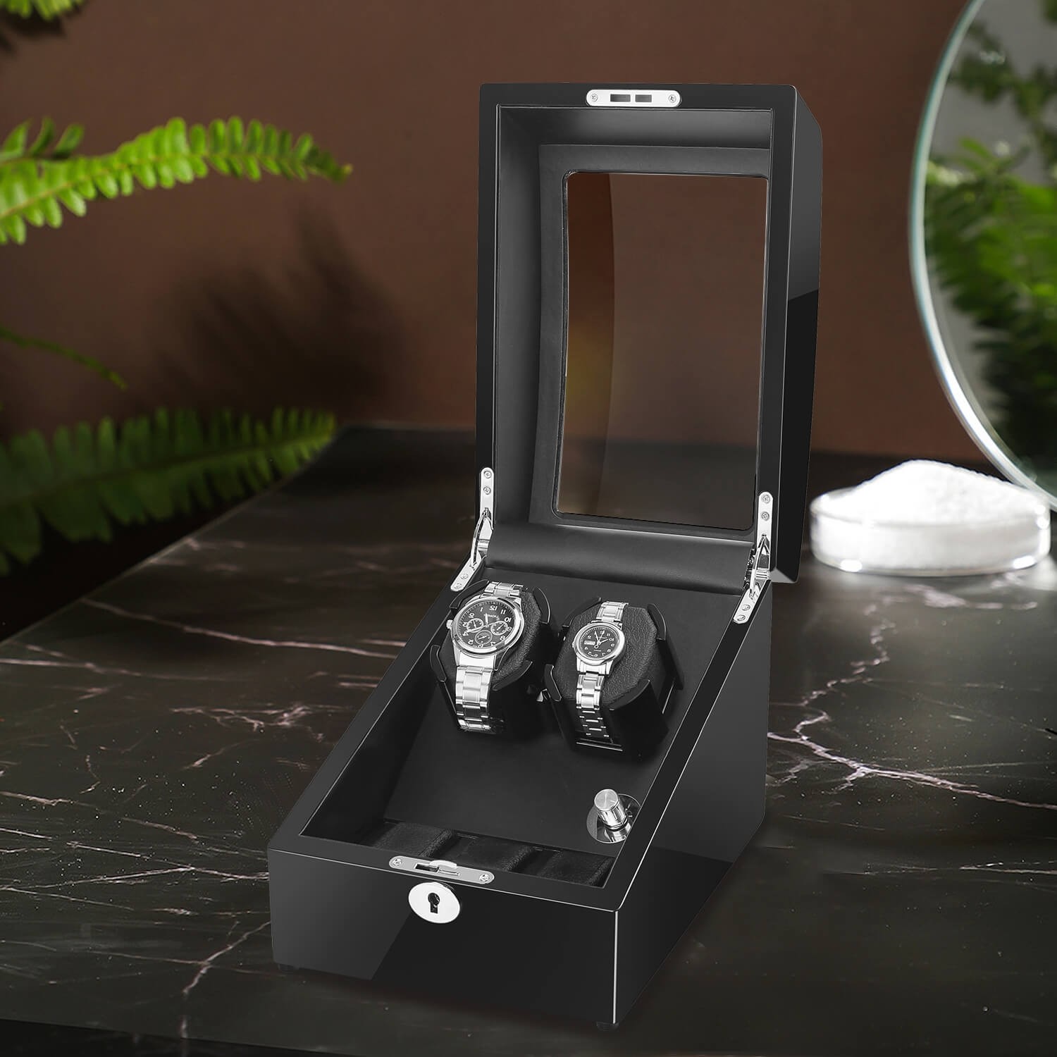 Sepano Automatic Watch Winder for 2 Watches， Double Watch Winder