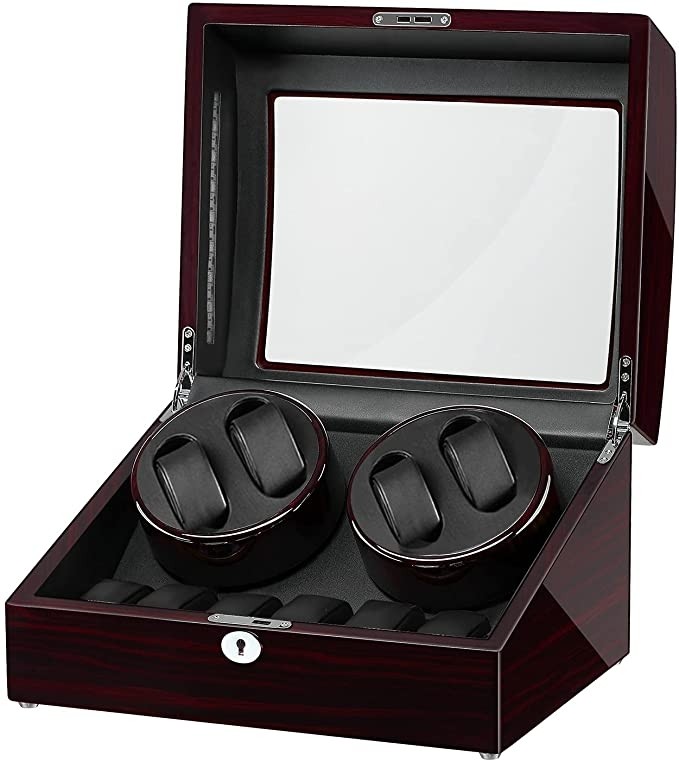 Watch winder discount with led lights